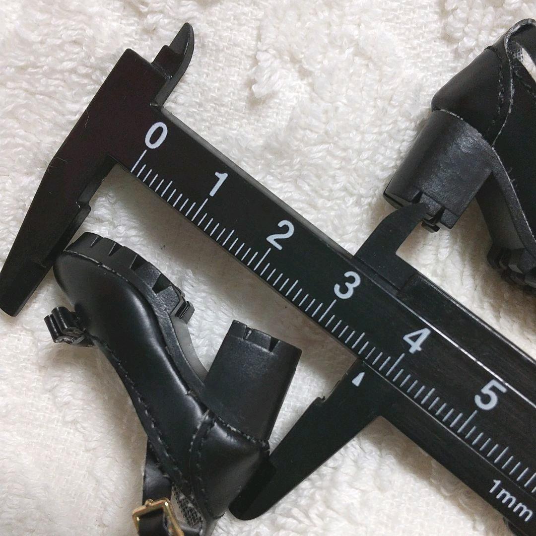 BJD 1/6サイズドール用ストラップ靴黒 球体関節人形 BA1