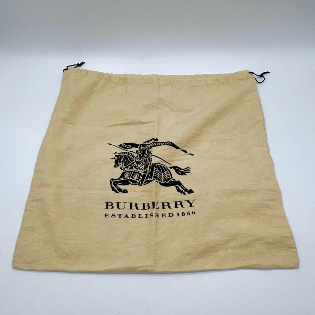 美品 BURBERRY シャドーチェック ナイロン チェーン トートバッグy10