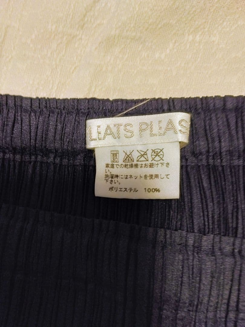 PLEATS PLEASE ネイビー ブラック 半袖トップス