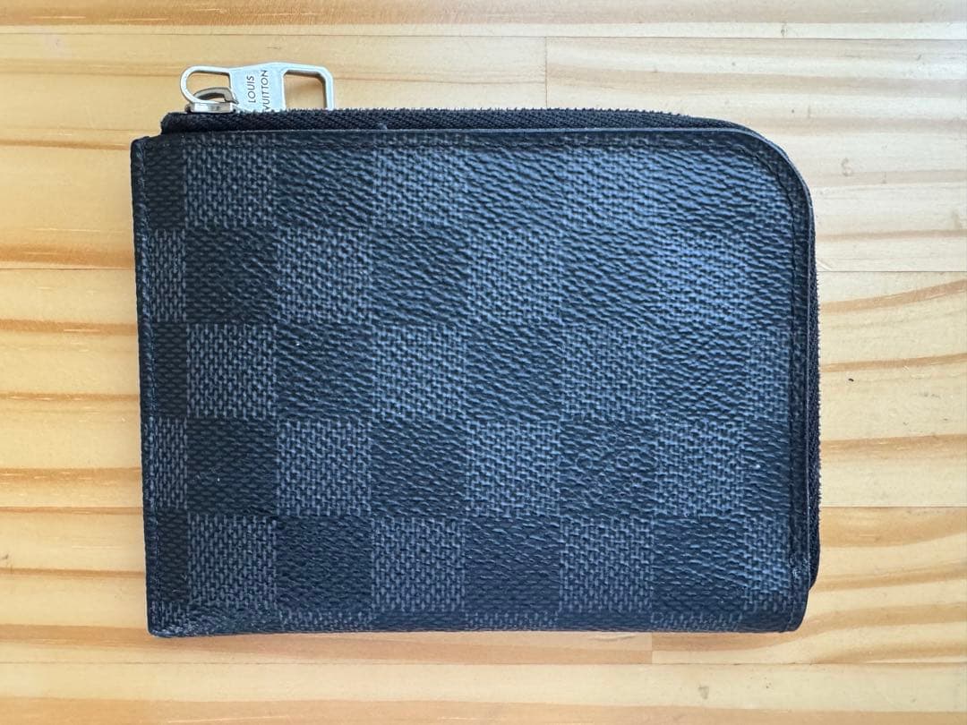 美品★ルイ・ヴィトン ダミエ・グラフィットポルトモネ・ジュール小銭入N63237
