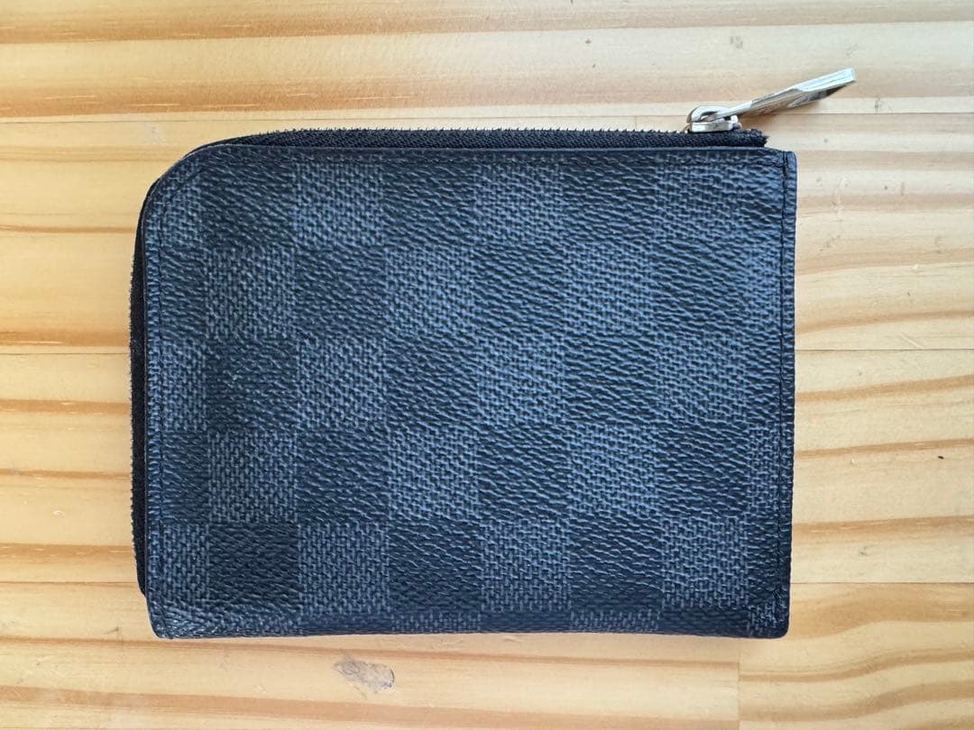 美品★ルイ・ヴィトン ダミエ・グラフィットポルトモネ・ジュール小銭入N63237