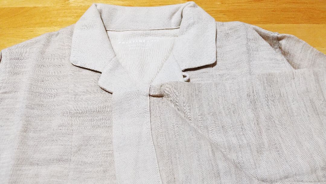 未使用☆プリスティン ヤクコットン 綾ダブルガーゼパジャマワンピース