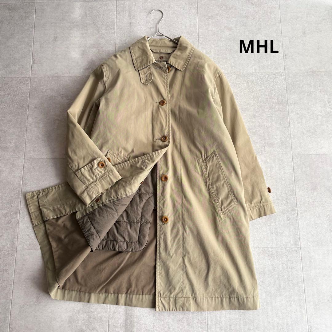 MHL. ダウンライナー付き ステンカラーコート ベージュ Ⅰ