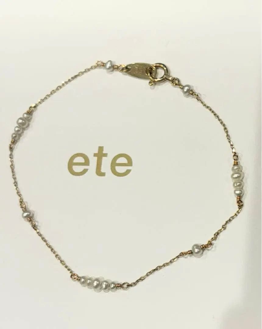 ete エテ　K10YGパールブレスレット