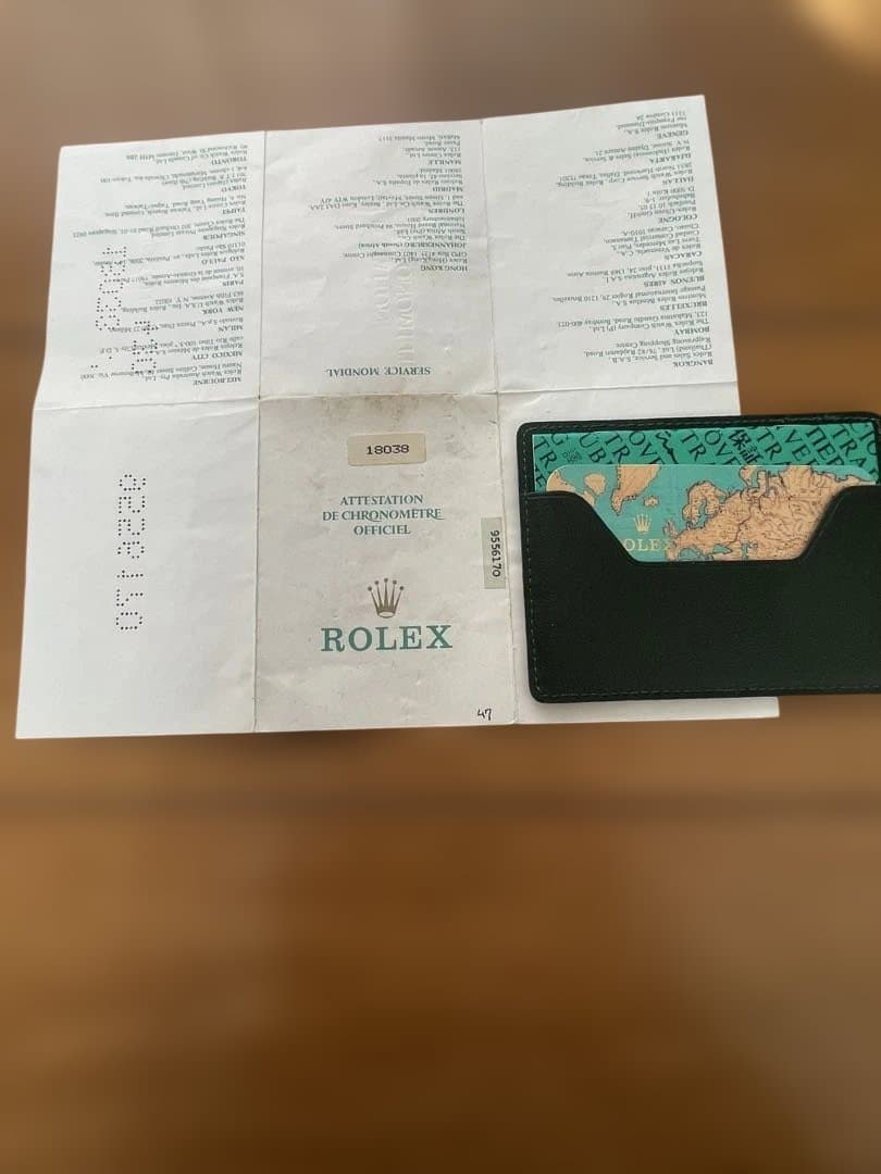 ROLEX国際保証書
