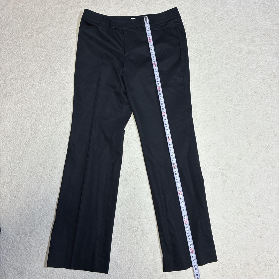 【極美品】組曲 KUMIKYOKU セットアップ パンツスーツ 黒 ストライプ