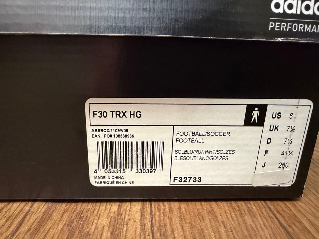 adidas F30 TRX HG サッカースパイク　26cm 未使用品