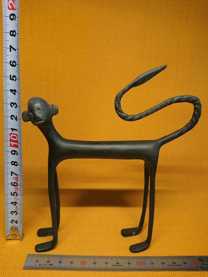 人形　銅製　ブロンズ像　彫像　置物　インテリア　工芸品　美術品　A1212