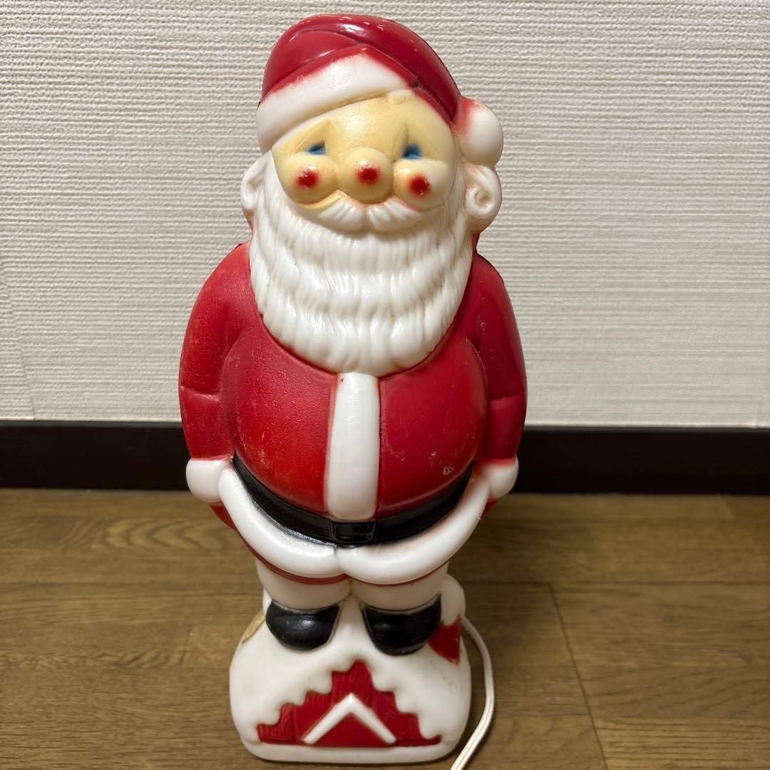 アンティーク　サンタクロースランプ