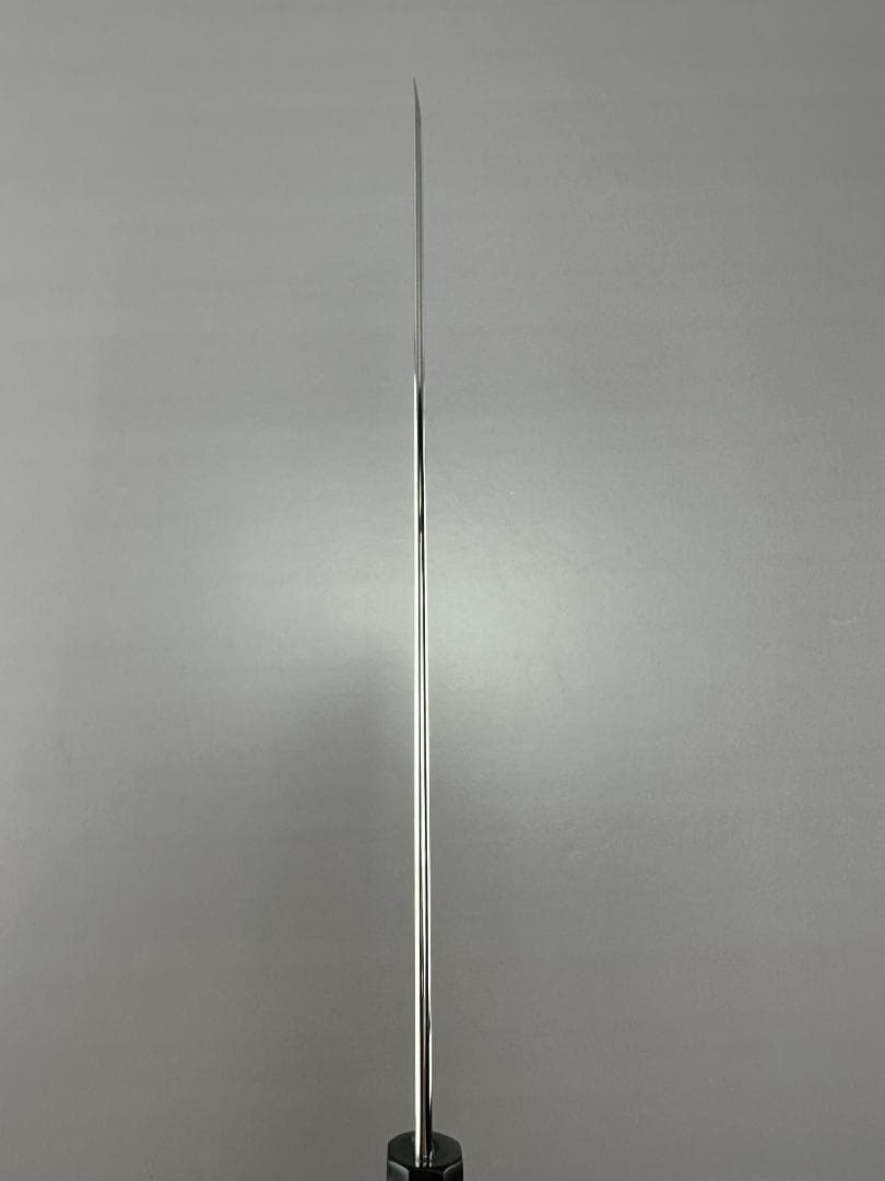 5553 先丸柳刃包丁 尺 ウルトラ鏡面仕上げ 刺身包丁 和包丁 黒檀水牛八角柄