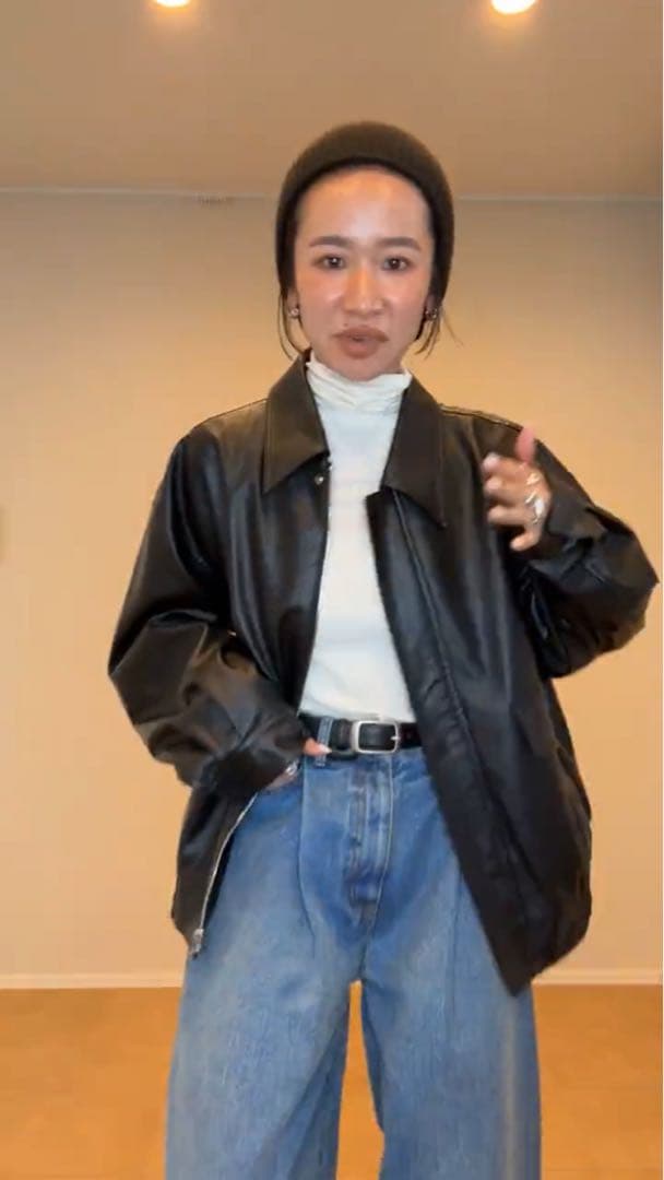 ジャケット・アウター Eongul Big Pocket faux Leather Blouson