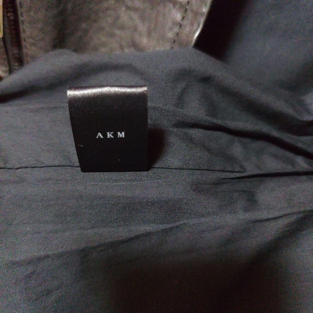 AKM　黒ラムレザー （羊革）シングルライダースジャケット・ラムレザージャケット