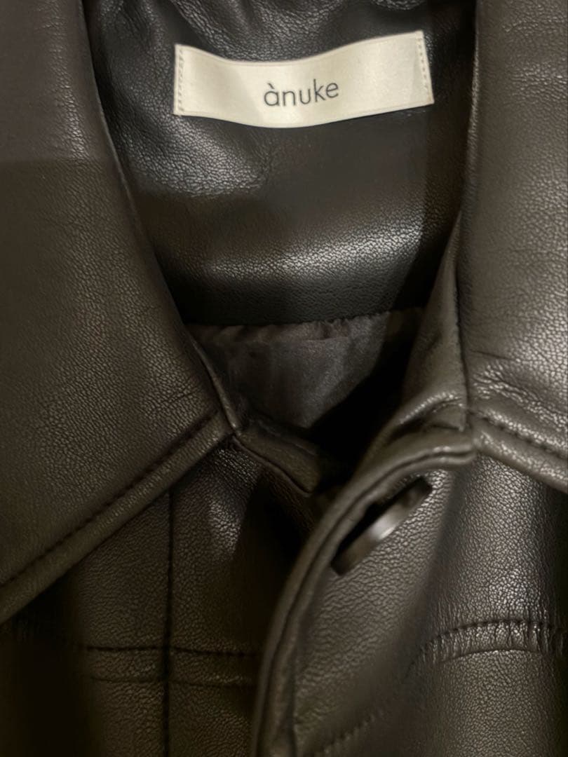anuke Ecoleather Over Jacketブラック36