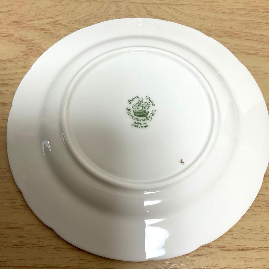 ハマースレイ　勿忘草　カップ＆ソーサー　トリオ　ピンク