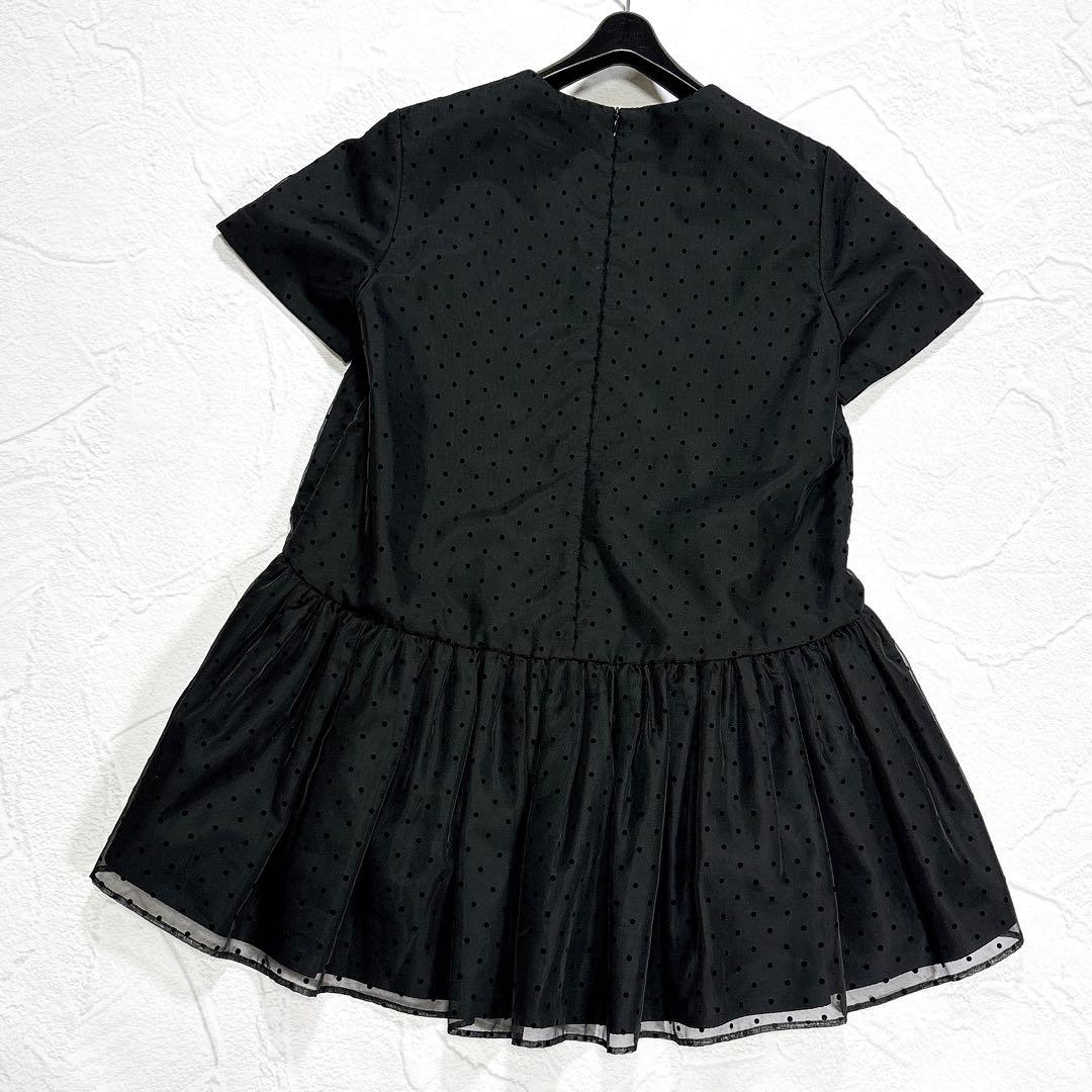 美品✨ツルバイマリコオイカワ Satine ペプラム チュール ドット ブラウス