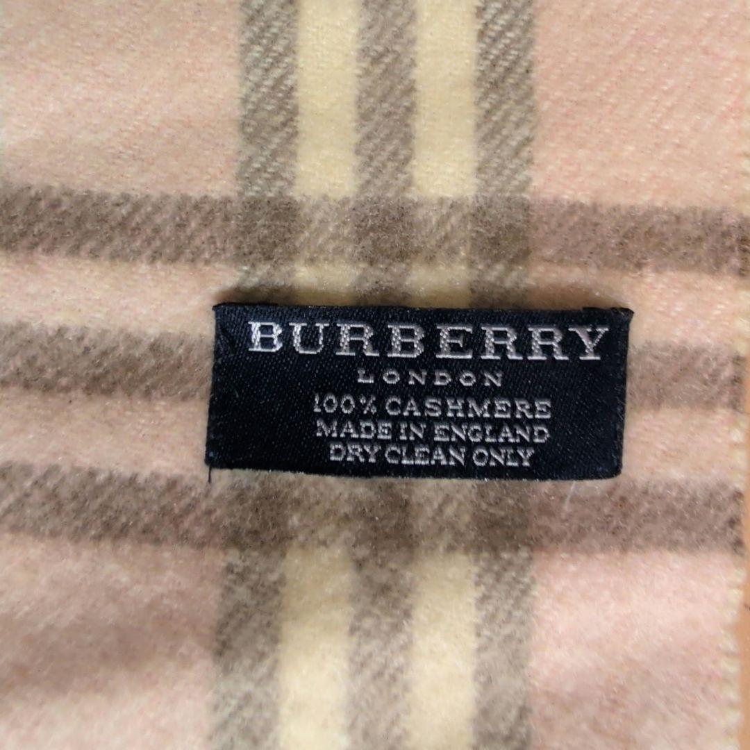 BURBERRY カシミヤ マフラー ノバチェック ピンク