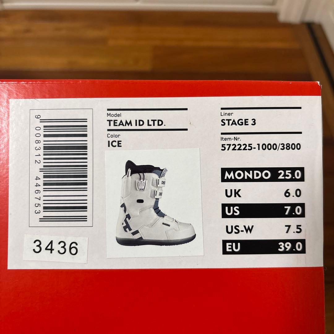 【DEELUXE TEAM ID LTD】スノーボードブーツ 25.0cm