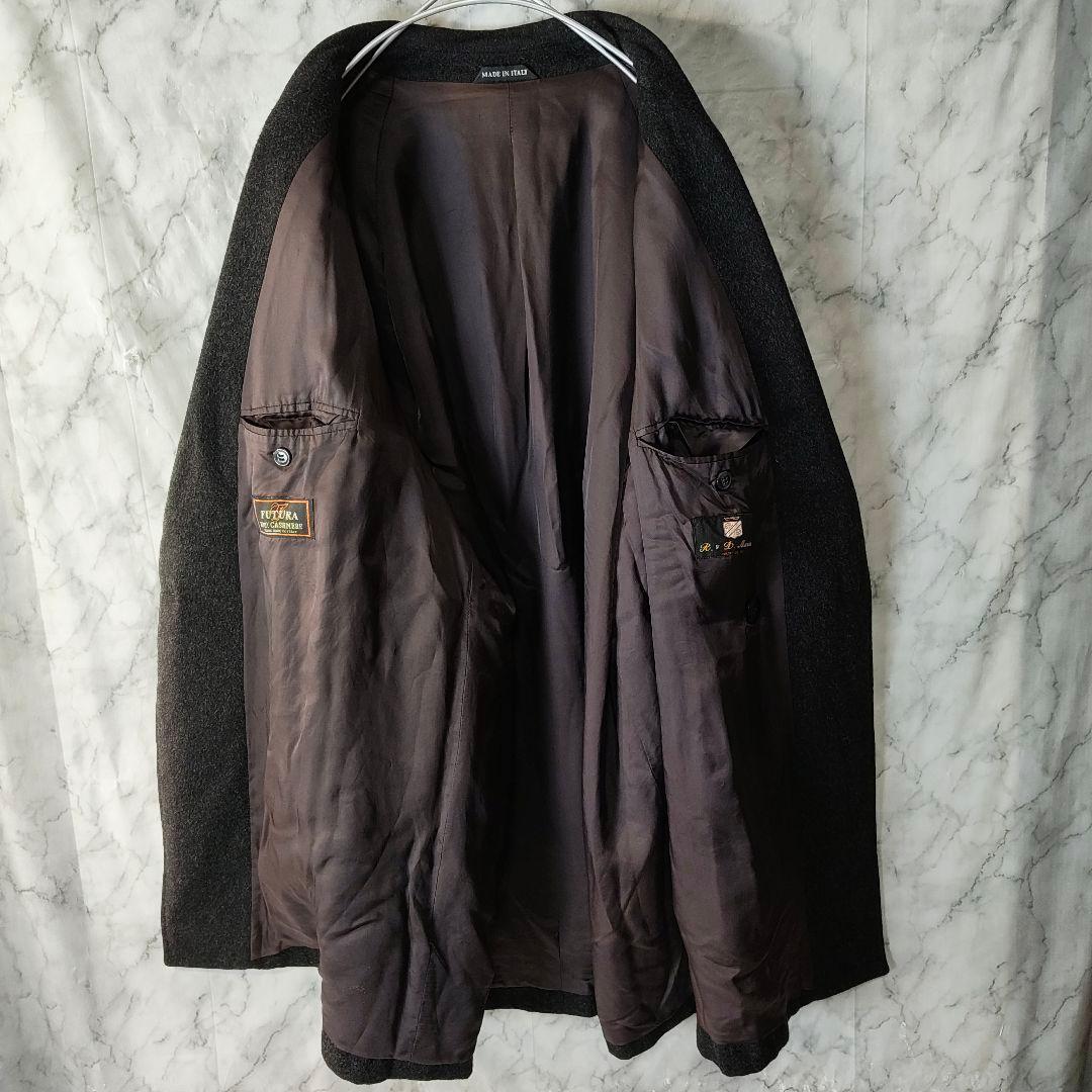 【R&D Marini】美品 カシミヤ100% タブルブレストチェスターコート