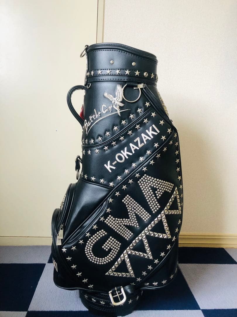 GMA K-OKAZAKI ブラックゴルフバッグ