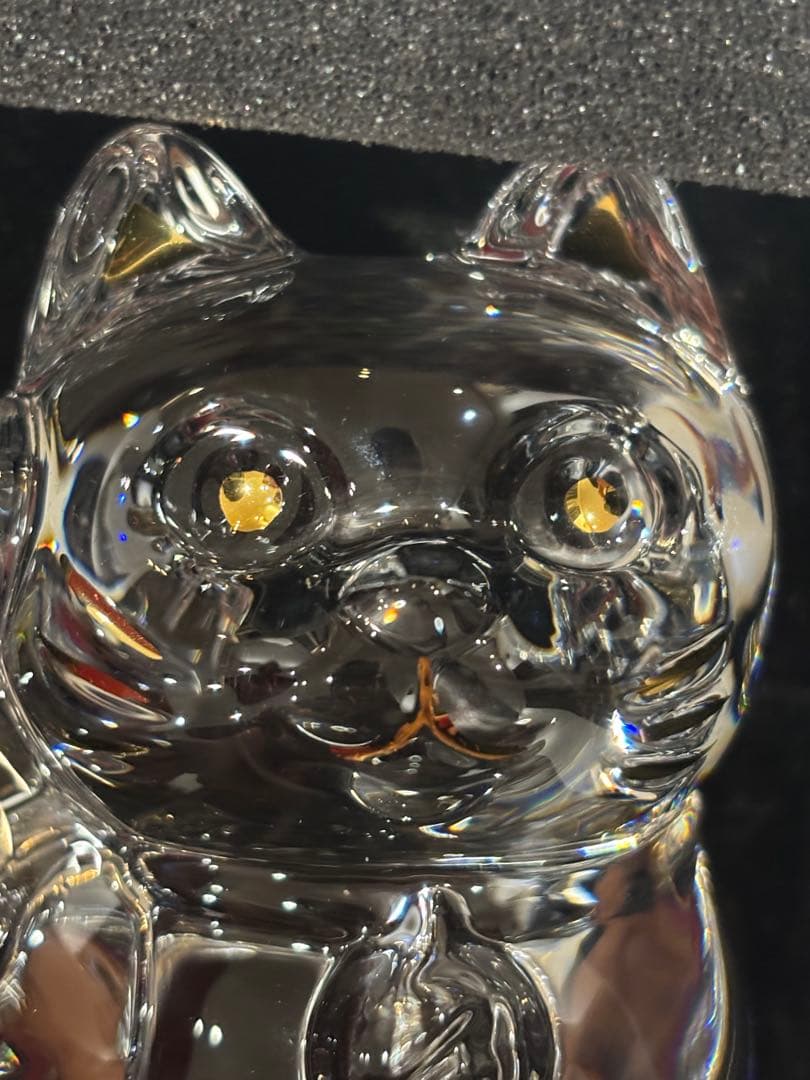 Baccarat クリスタル 招き猫