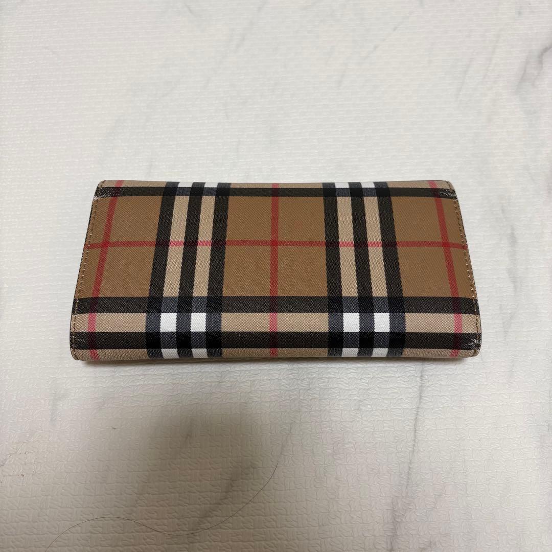 Burberry チェック柄 長財布