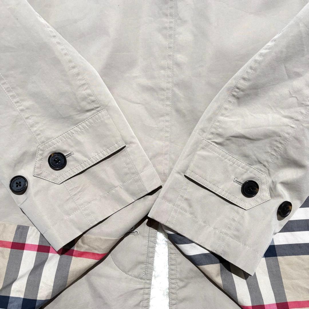 【極美品・L】バーバリー ステンカラーコート メガチェック オーバーサイズ