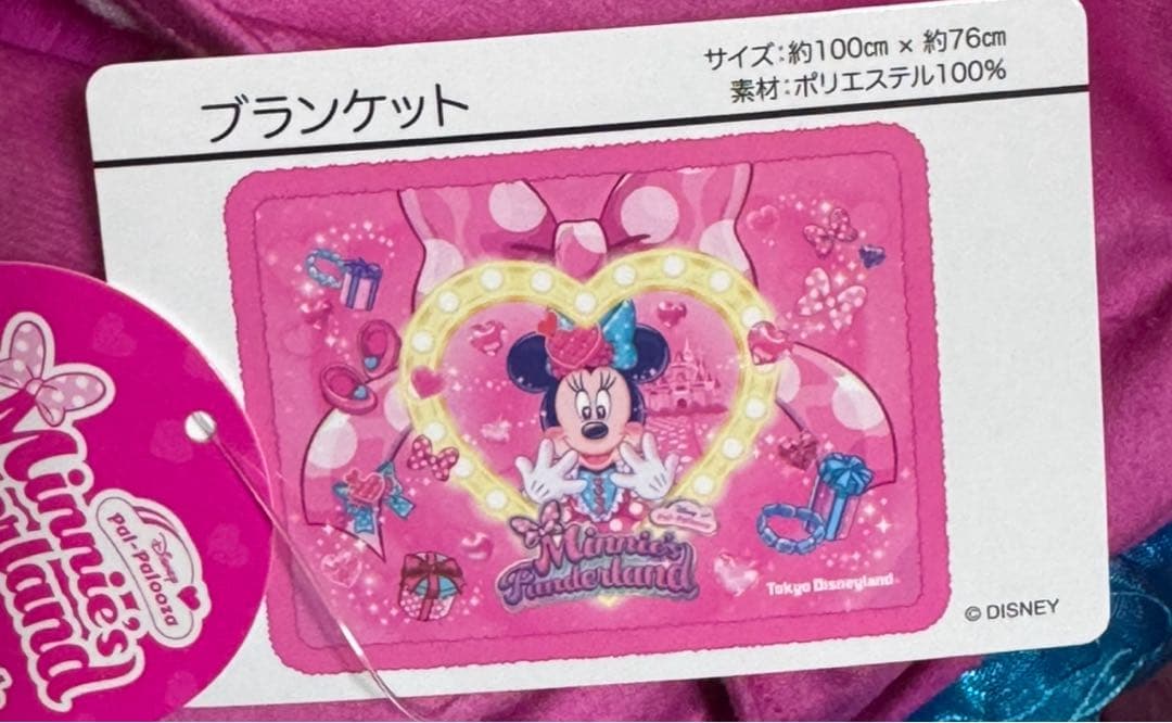 新品未使用♡ディズニーパルパルーザ　ミニーファンダーランド　ミニーブランケット