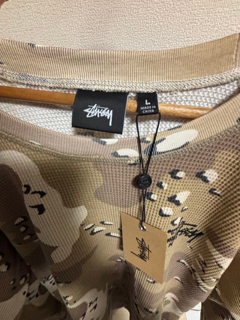 Stussy カモフラージュ 長袖カットソー Lサイズ