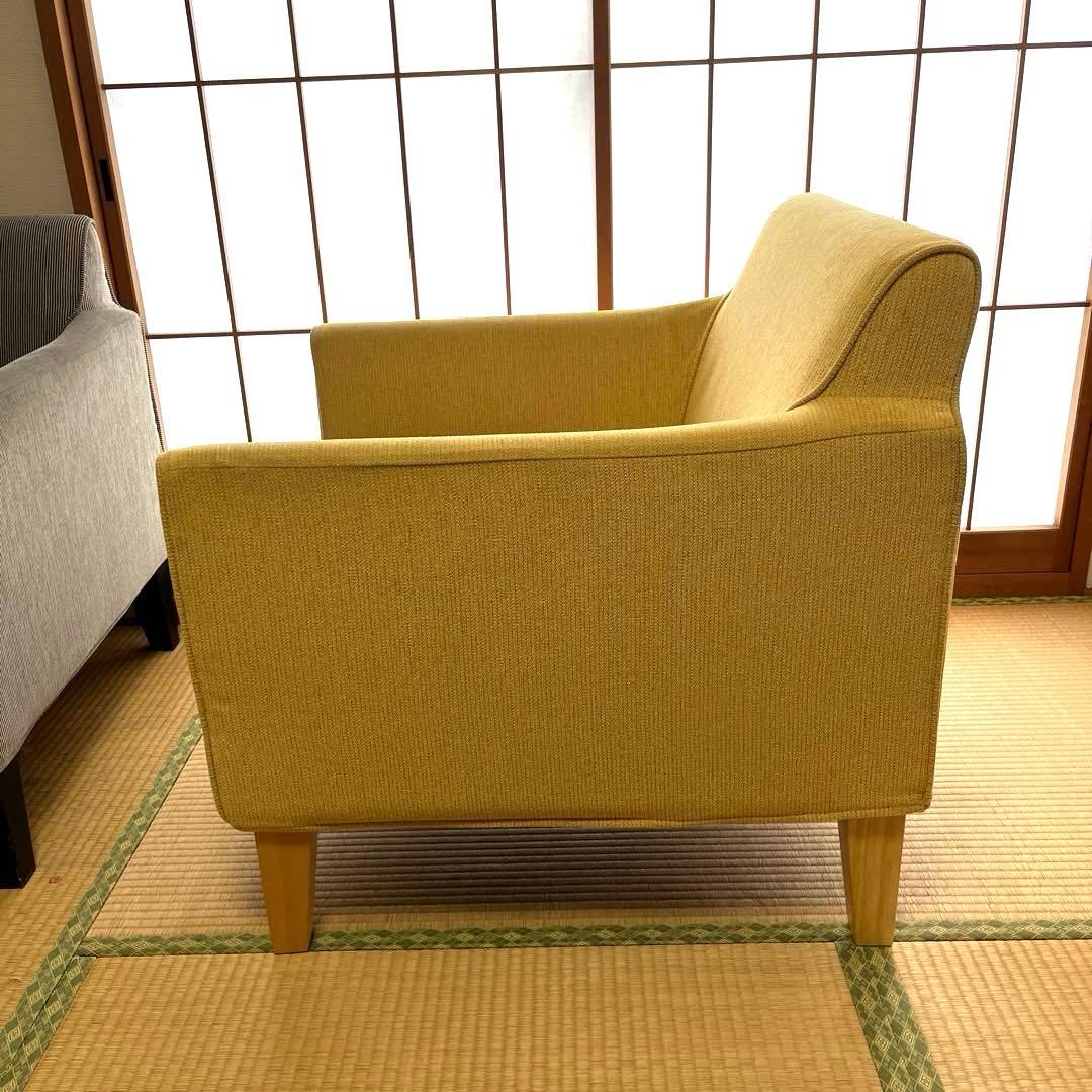 NOYES 1人掛けソファ ②イエロー
