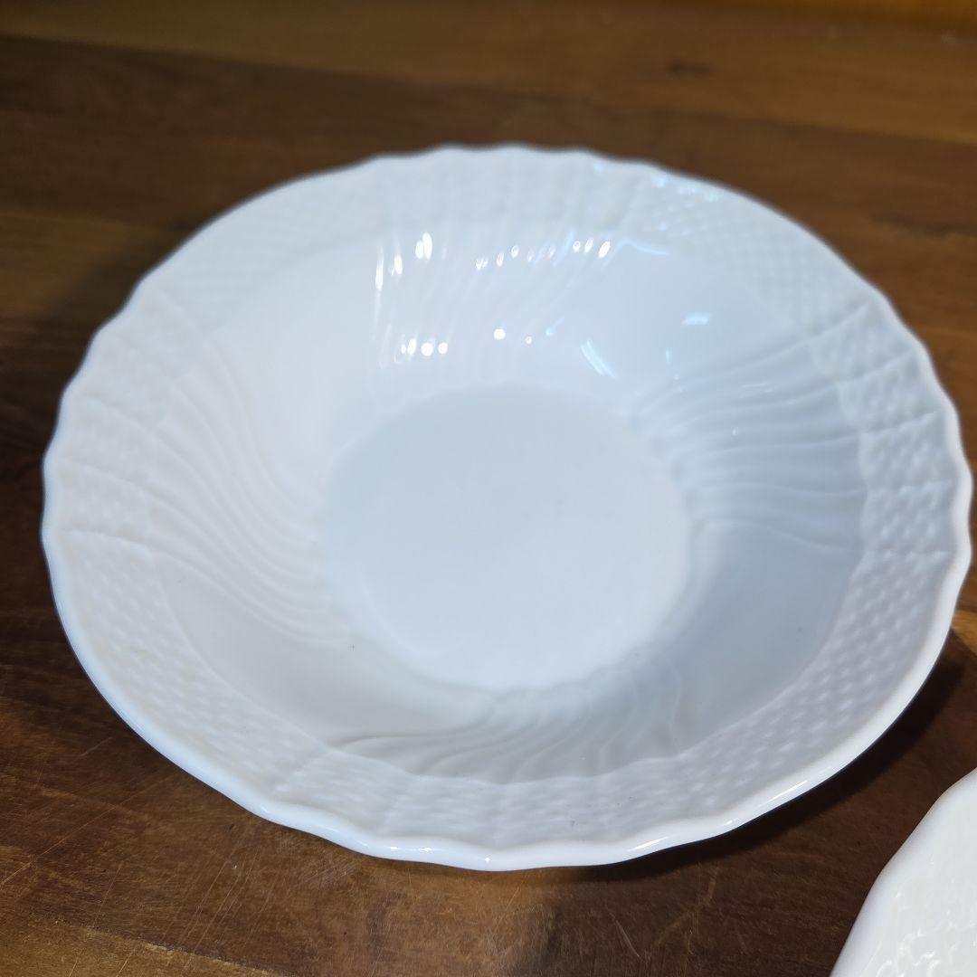 【4枚セット】リチャードジノリ ベッキオホワイト 15cm フルーツソーサー