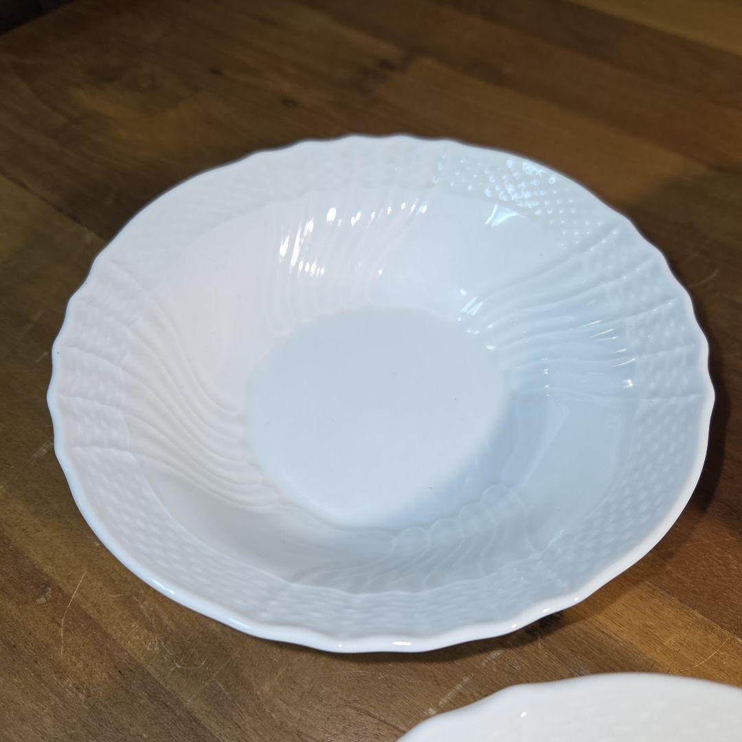 【4枚セット】リチャードジノリ ベッキオホワイト 15cm フルーツソーサー