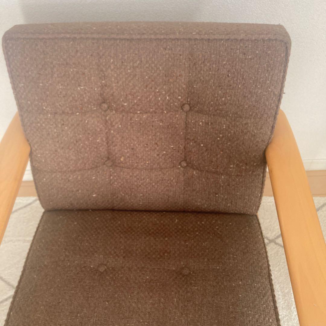 カリモク60 一人掛けチェア　ブラウン