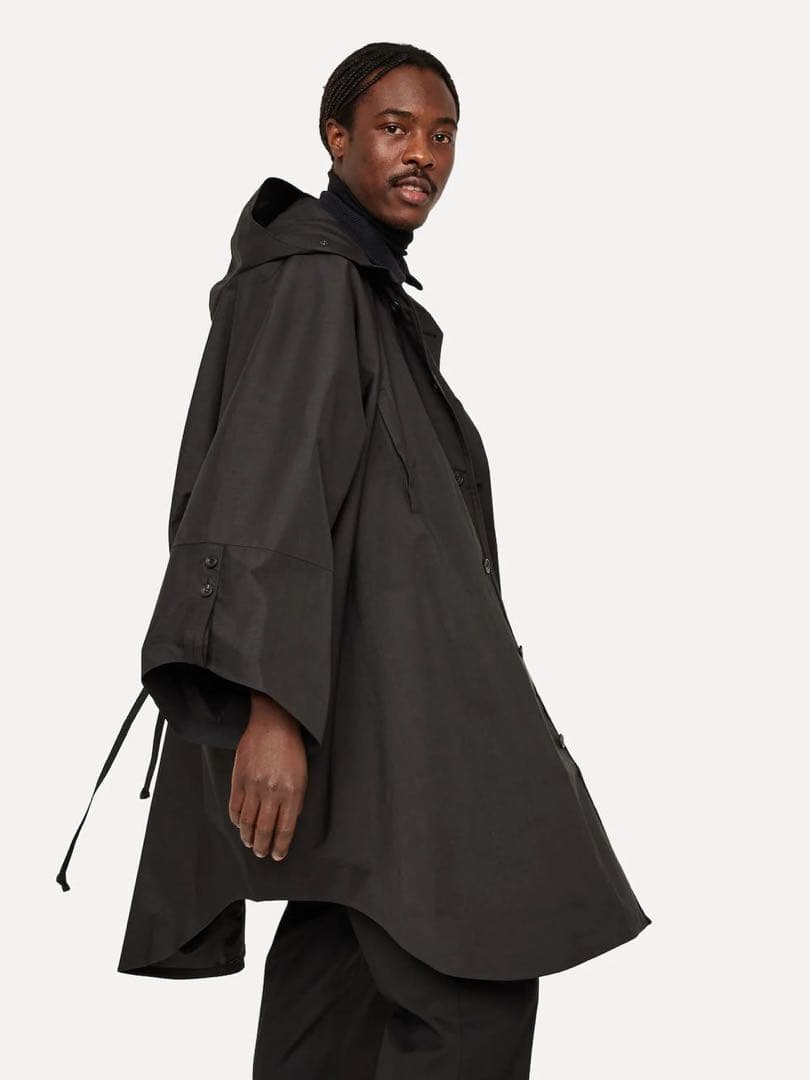 値下げ　美品　Norwegian Rain コート　レインチョ　ブラック　XS