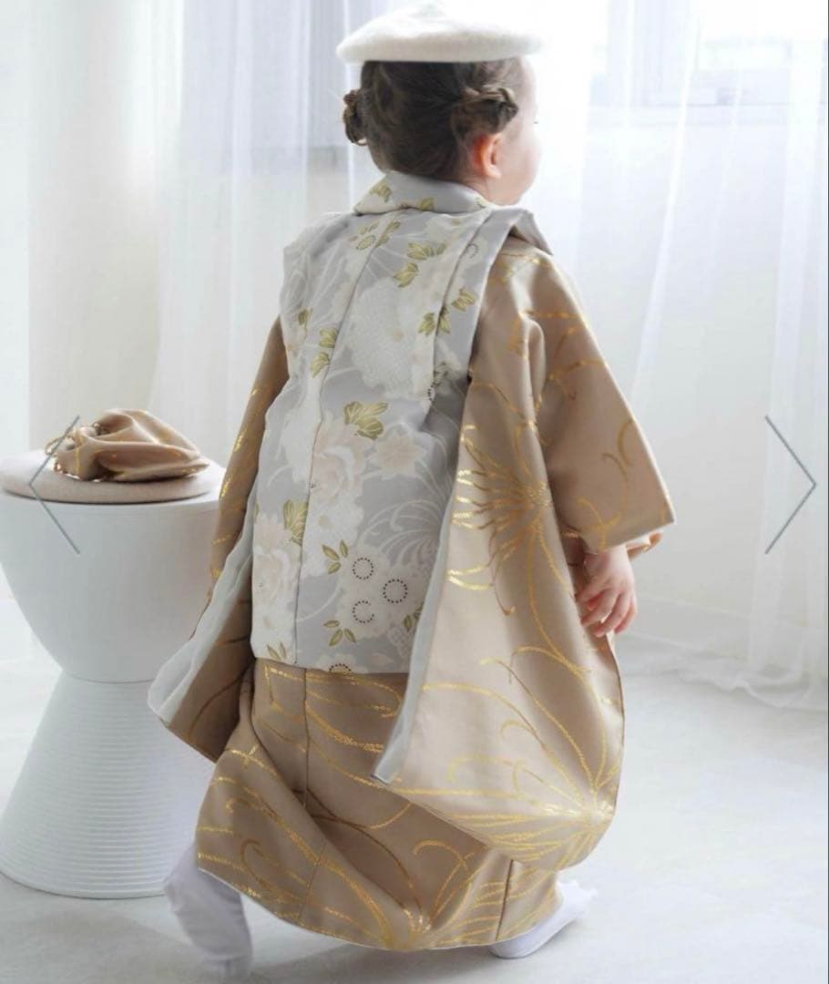 【美品】 utatane ひよこ商店 七五三 3歳 着物 セット被布