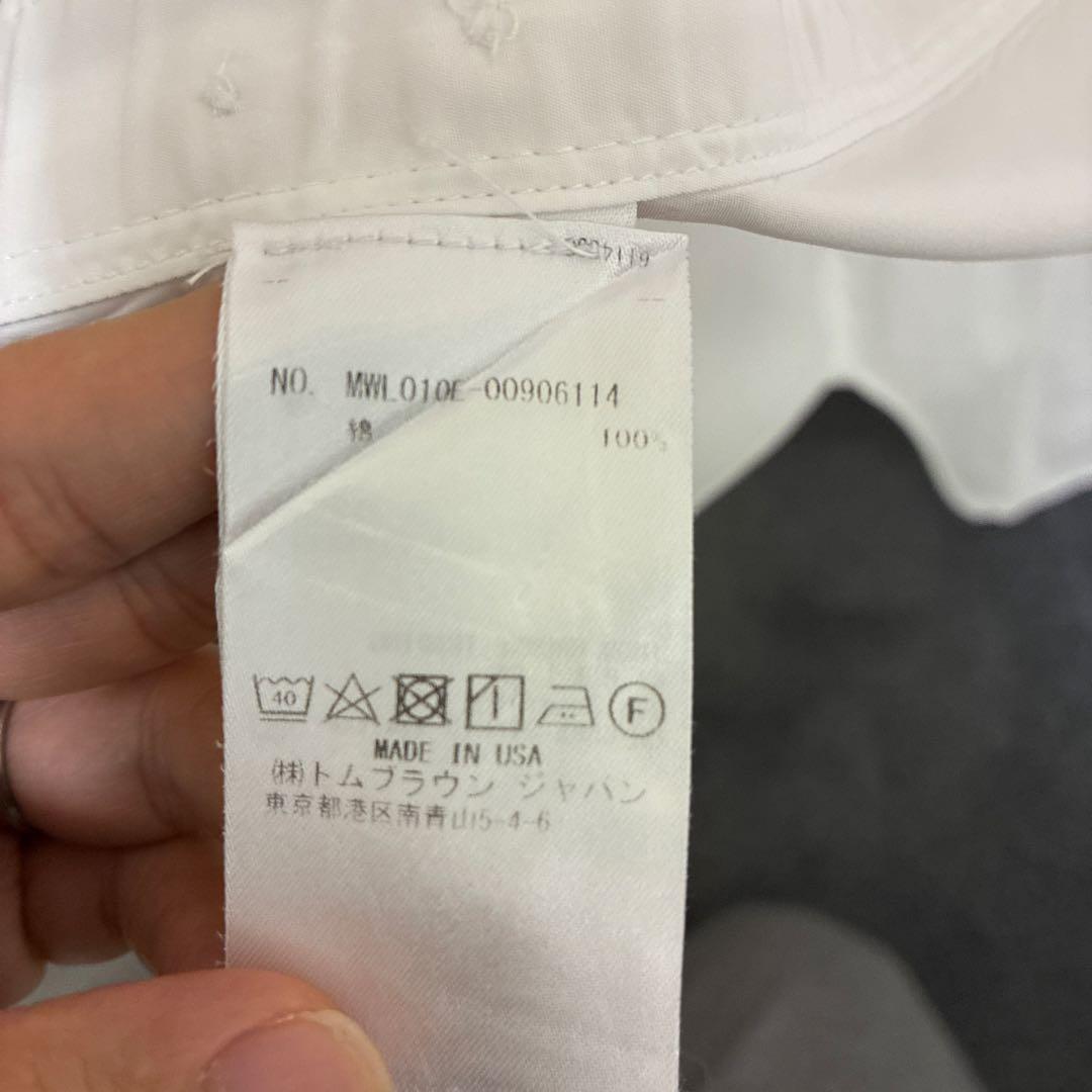 THOM BROWNE シャツ ホワイト サイズ00(xs)