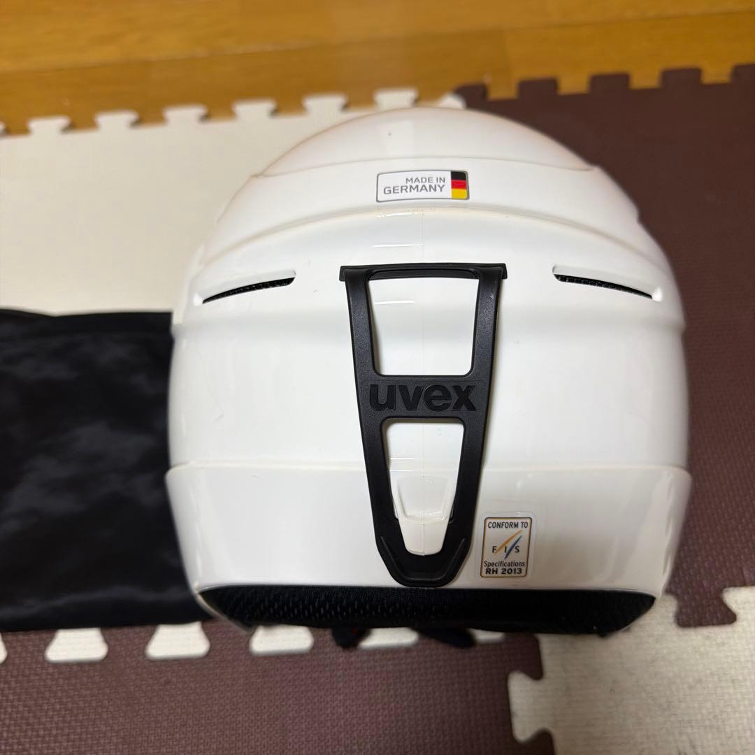 uvex ヘルメット ホワイト 収納袋付き ぽんたす