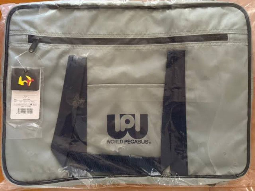 ワッペ　スクバ　グレー ワールドペガサス　ワッぺ　スクールバッグ　旧ワッペ