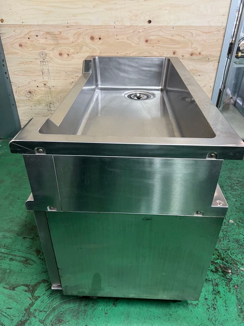 舟型シンク付コールドテーブル