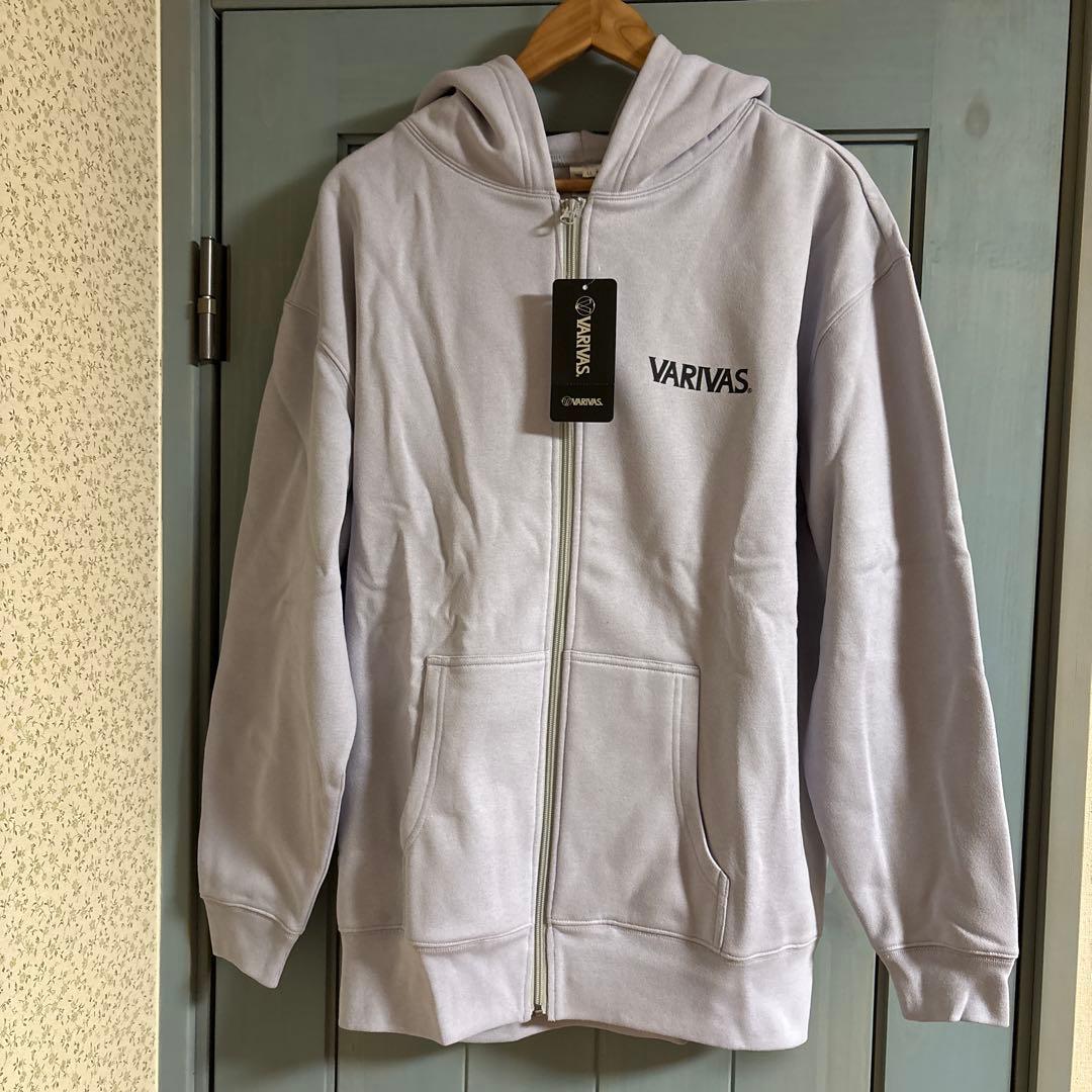 VARIVAS フード付き フルジップパーカー LLサイズ グレー