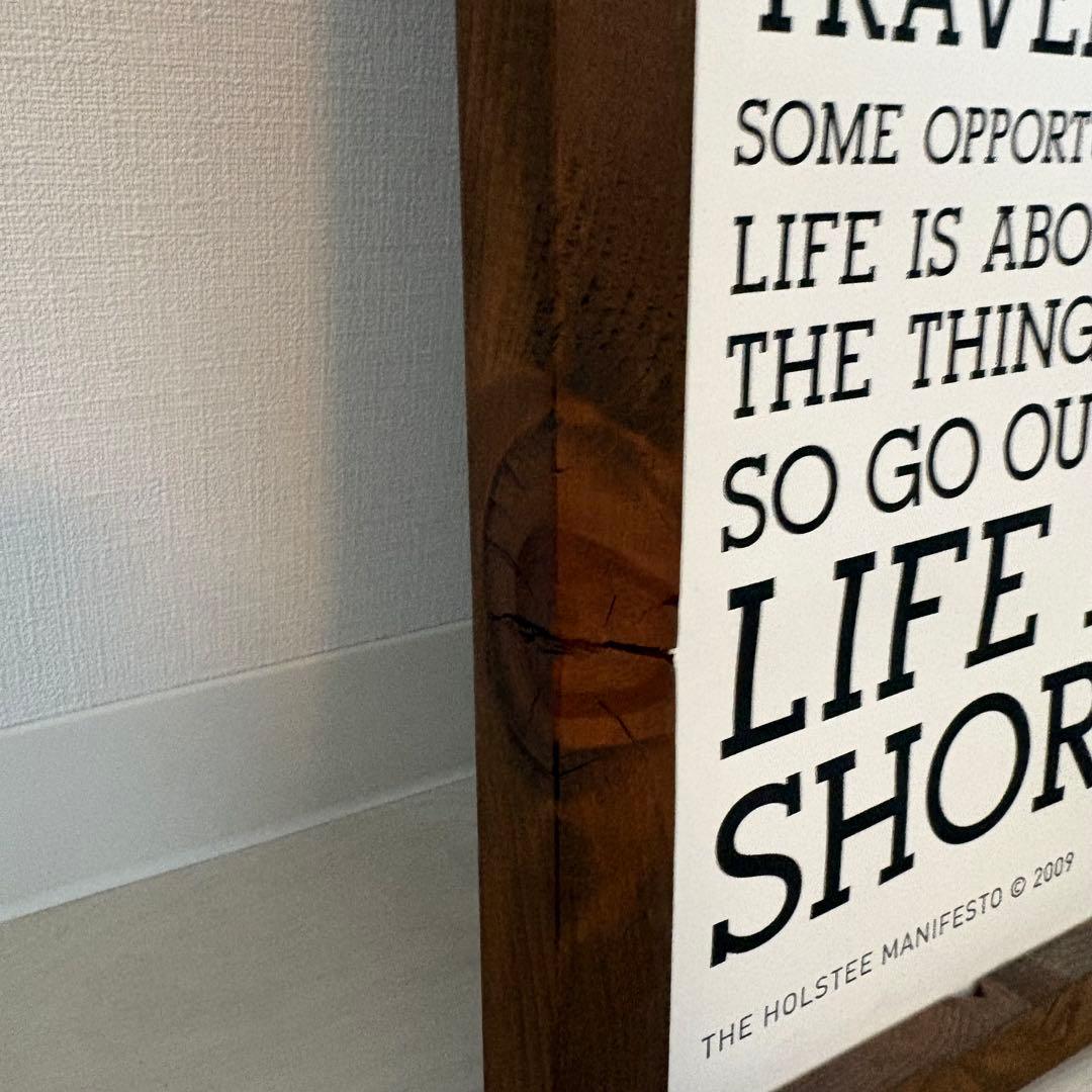 Holstee Manifesto ポスター フレーム付き