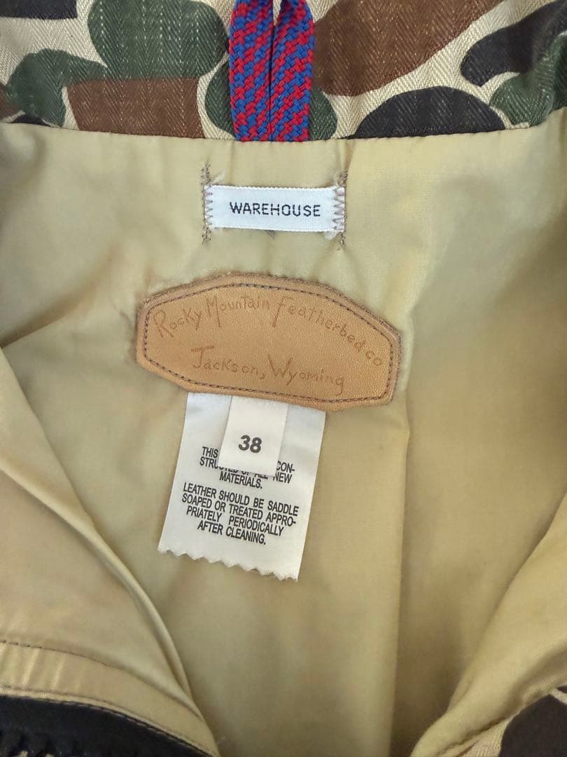 WAREHOUSE ウエアハウス カモフラージュ マウンテンパーカー 38