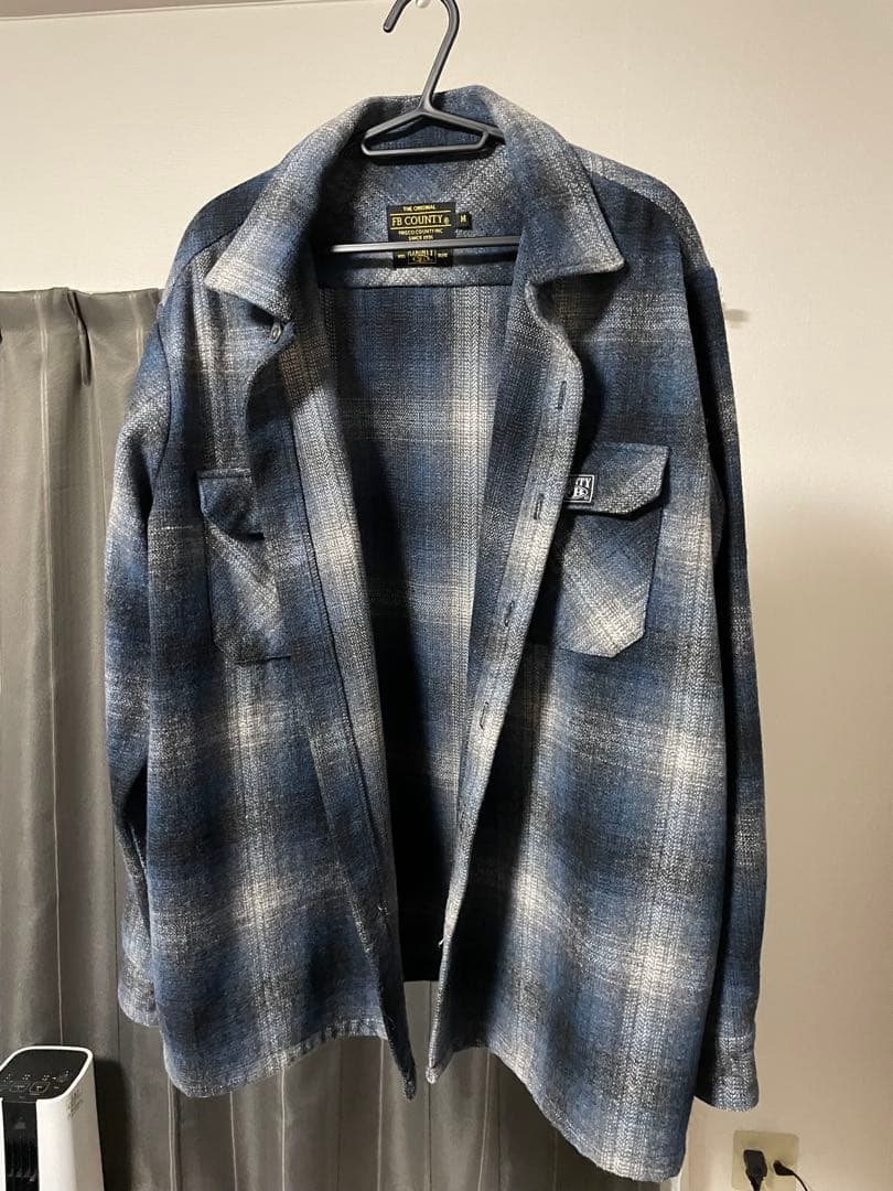 fb county ヘビーウェイトウールシャツ　mサイズ