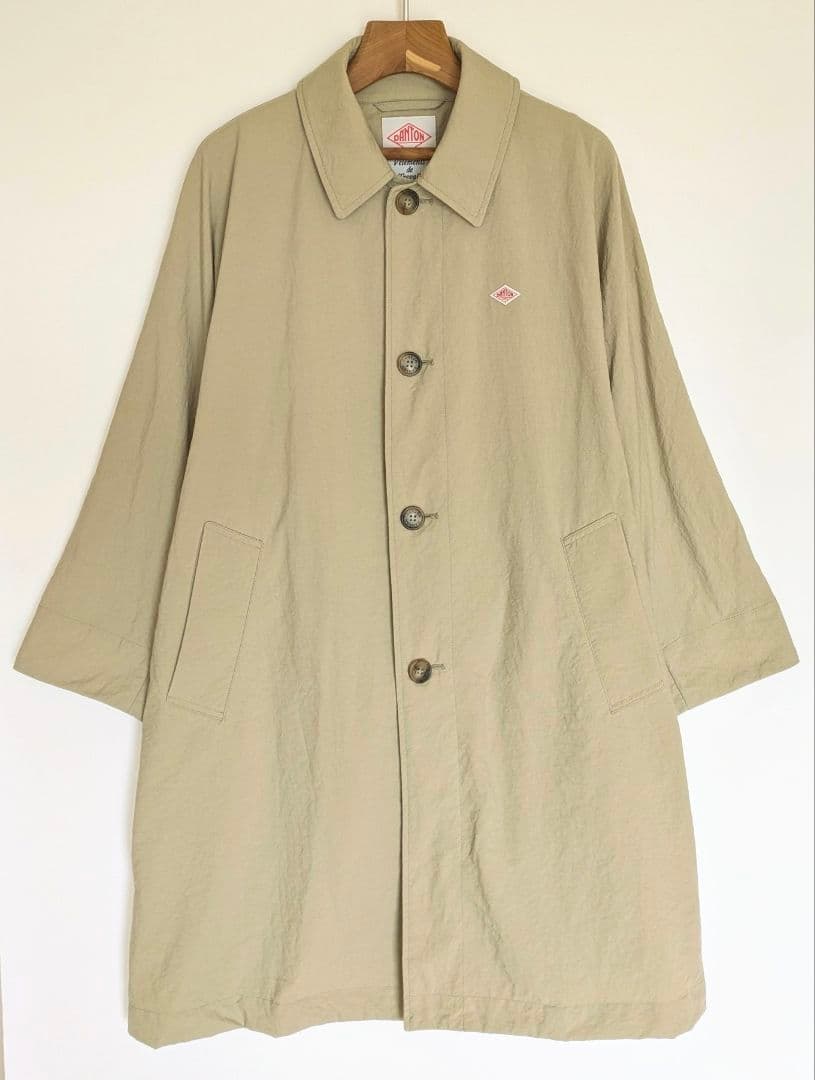 DANTON／ドルマンスリーブ　ステンカラーコート　ベージュ　36サイズ