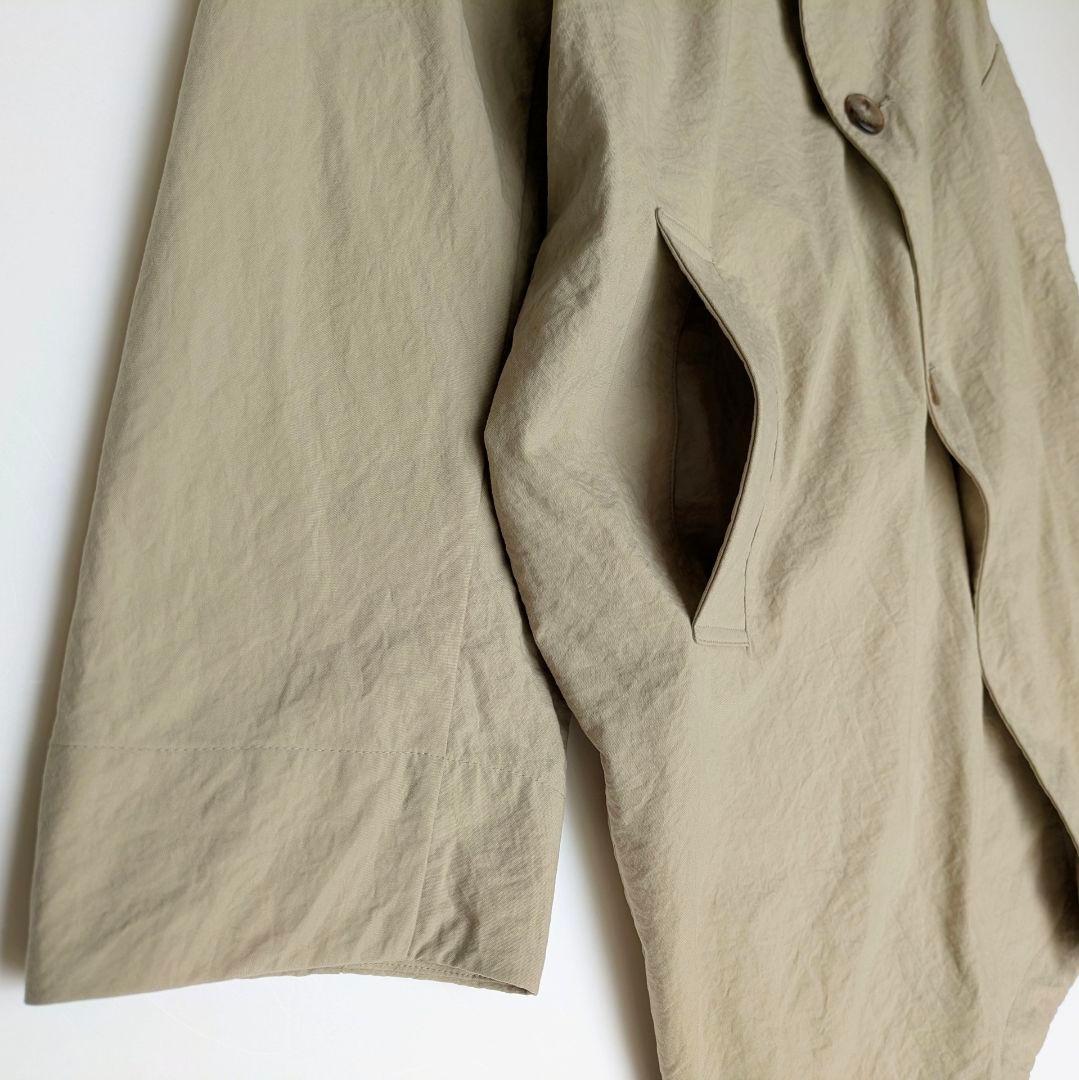 DANTON／ドルマンスリーブ　ステンカラーコート　ベージュ　36サイズ