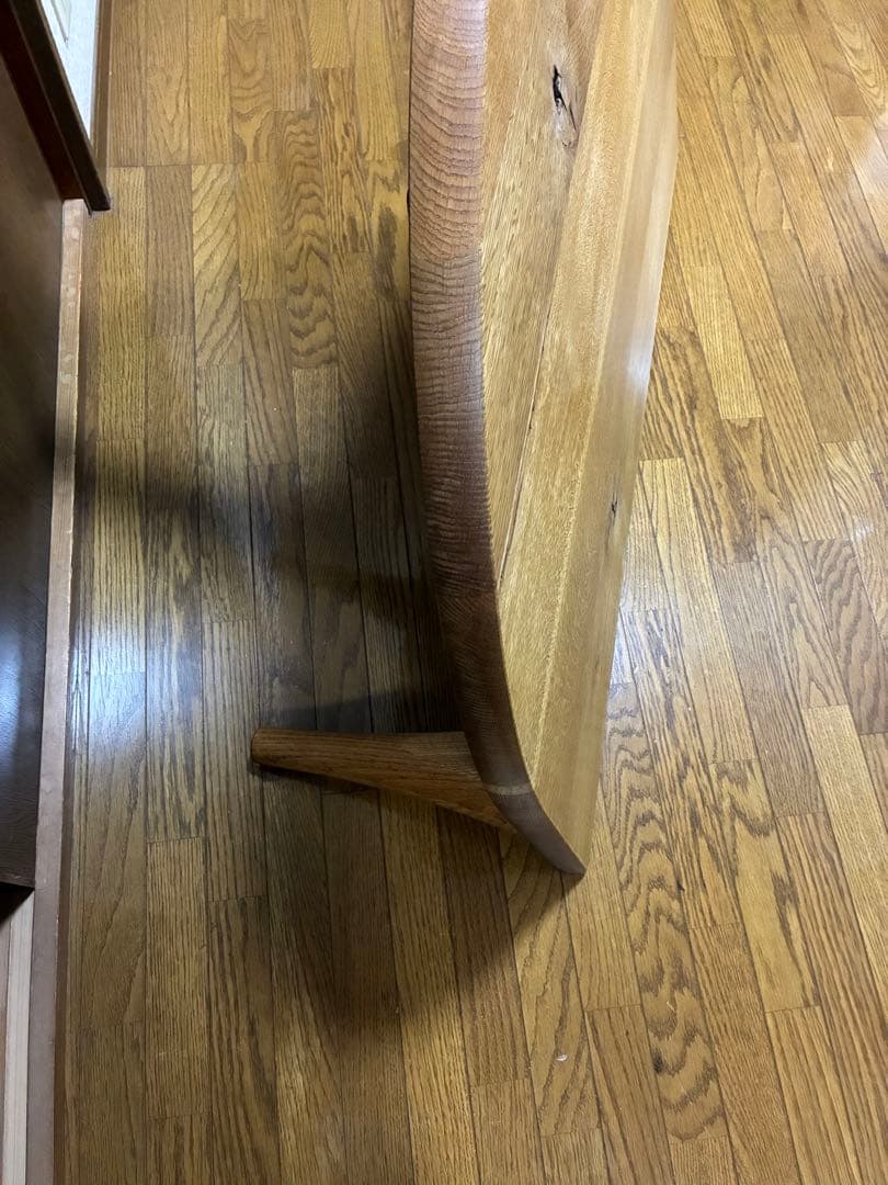 飛騨産業　森のことば　半円形リビングテーブル