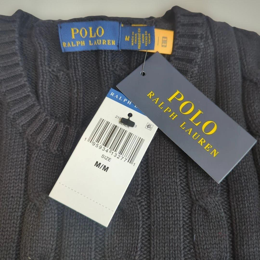 Polo Ralph Lauren 半袖ニット M 黒