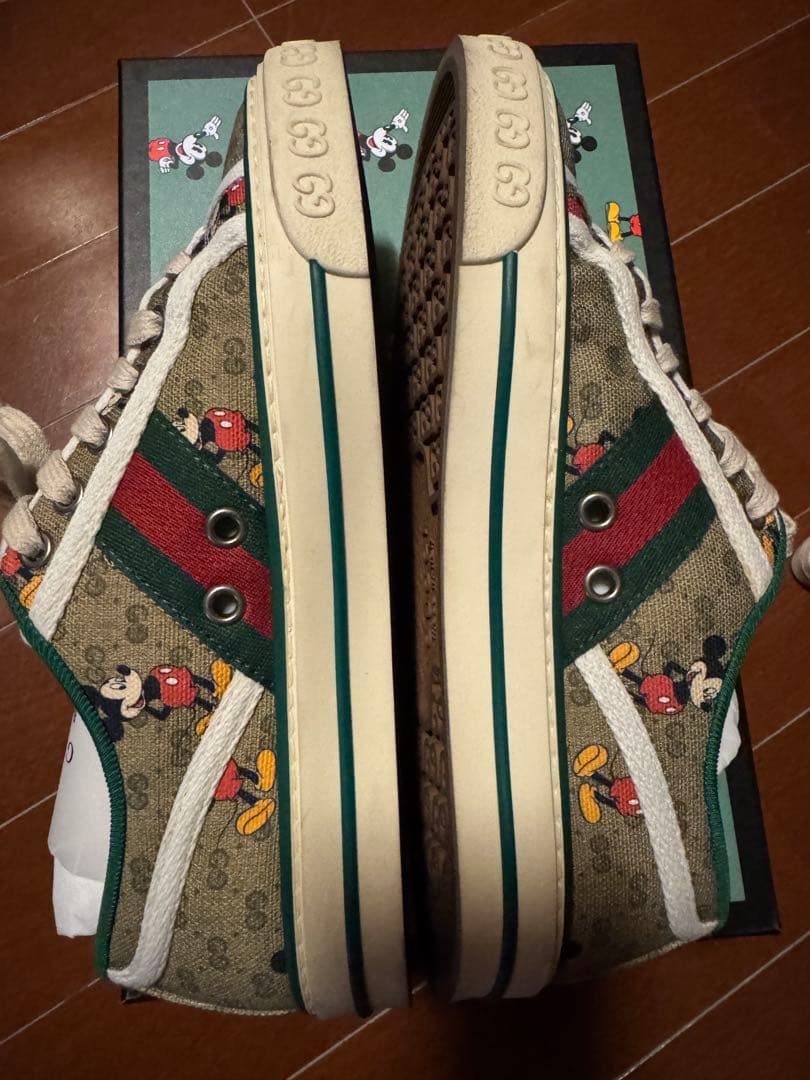 グッチ　GUCCI×ミッキー　コラボ　スニーカー　GG 限定　靴　シューズ