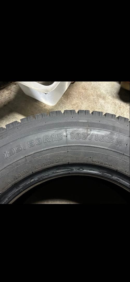 もんぺ専用195/80R15107/105DELVEX935スタッドレス4本