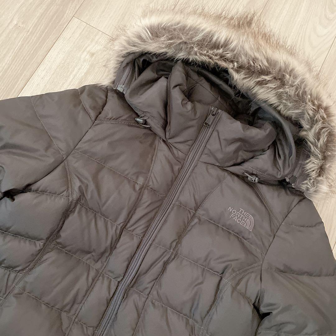 美品 THE NORTH FACE チャコールグレー ダウンジャケット L