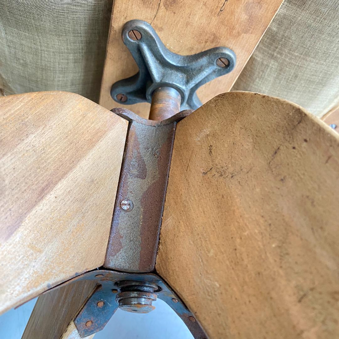 昭和レトロ 回転椅子 木製 ドクターチェア 古家具 アンティーク 和モダン